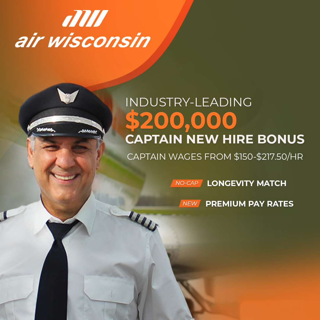 Air Wisconsin - Captain New Hire Bonus
