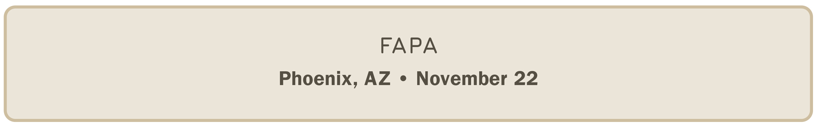 October - FAPA