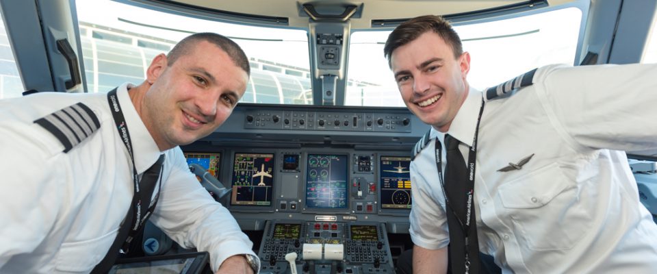 Envoy Captains in the cockpit