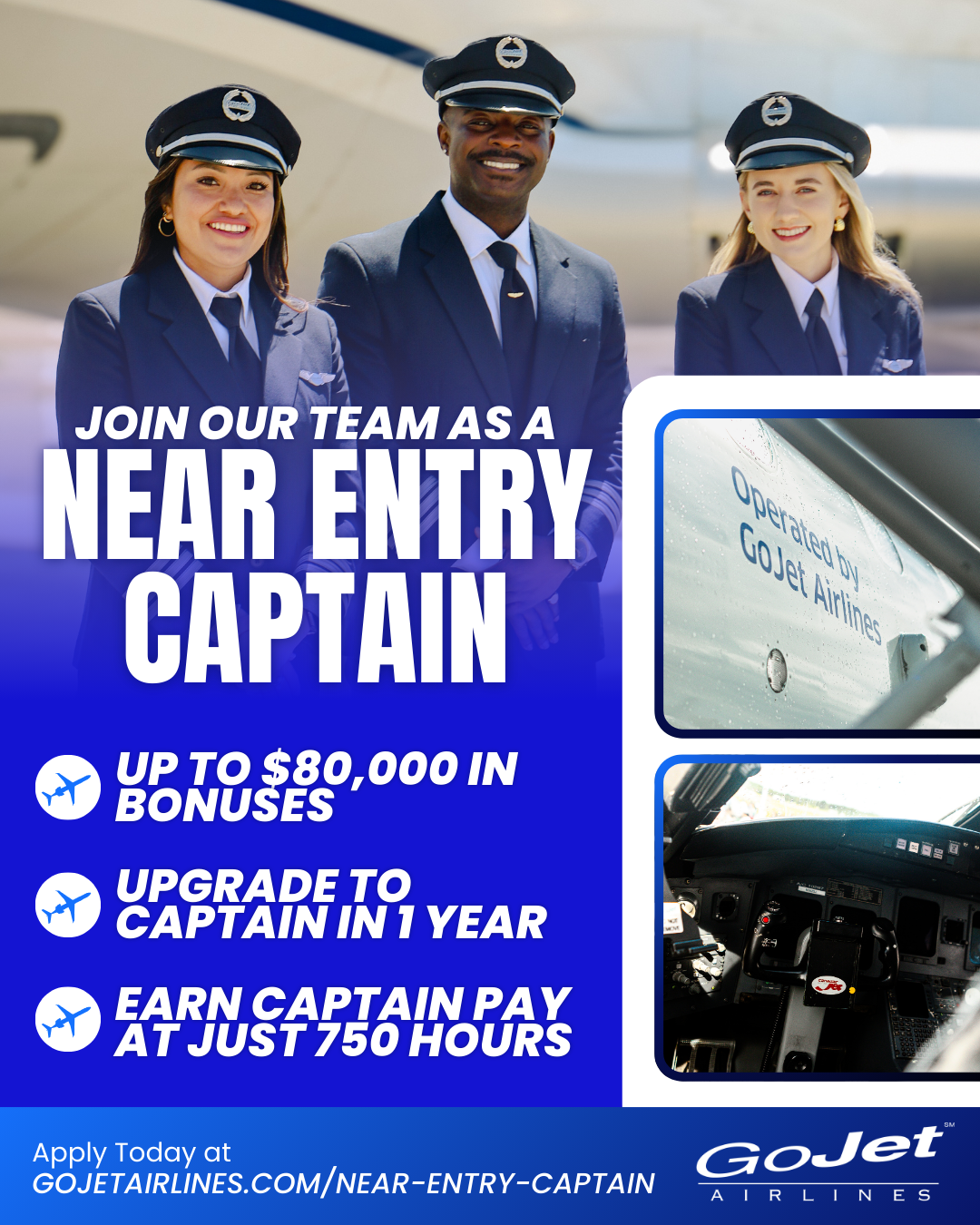 GoJet Airlines - Near Entry Captains